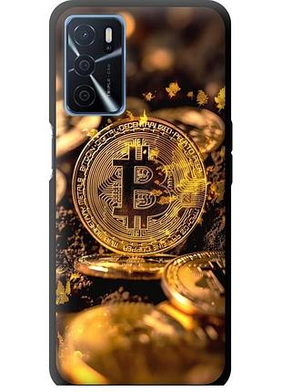 Чехол tpu на телефон oppo a54s золотая лихорадка биткойна "6089b-3473-58250"