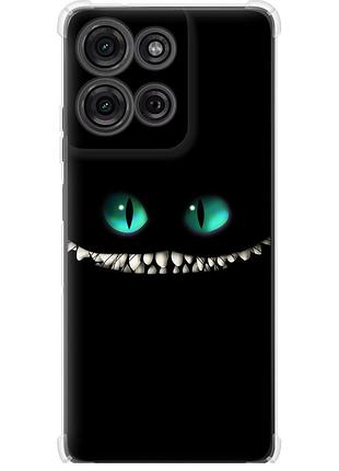 Чохол силіконовий протиударний с посиленими кутами на телефон motorola moto g75 5g чеширський кіт "689sp-3890-58250"