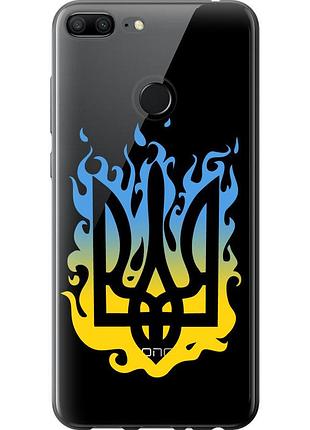 Чохол силіконовий патріотичний на телефон huawei honor 9 lite герб v1 "5258u-1359-58250"