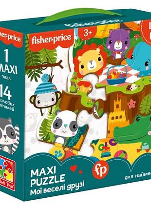 Максі пазли 'fisher price. мои веселые друзья vt1711-10 vladi toys