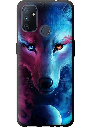 Чохол tpu на телефон oneplus nord n100 арт-вовк "3999b-2130-58250"