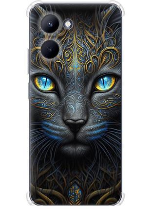 Чехол силикон с усиленными углами на телефон realme c33 кошка "5548sp-2870-58250"