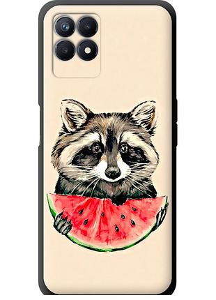 Чехол tpu на телефон realme narzo 50 енотик с арбузом "4605b-3066-58250"