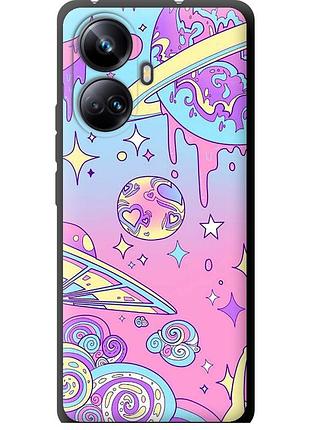 Чехол tpu на телефон realme 10 pro plus розовая галактика "4146b-2944-58250"