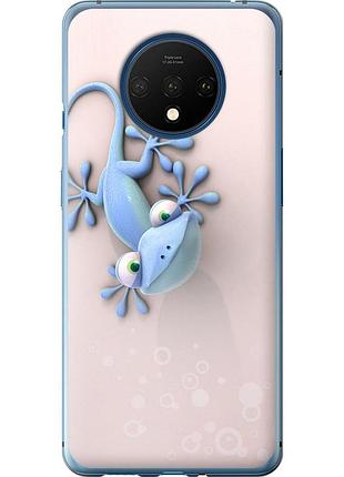 Чехол силиконовый на телефон oneplus 7t геккончик "1094u-1809-58250"
