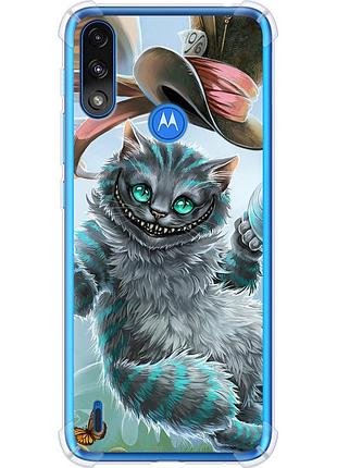 Чохол силіконовий протиударний с посиленими кутами на телефон motorola e7 power чеширський кіт 2 "3993sp-2284-58250"