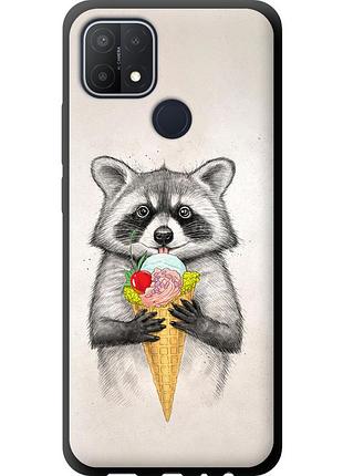 Чехол tpu на телефон oppo a15 енотик с мороженым "4602b-2119-58250"