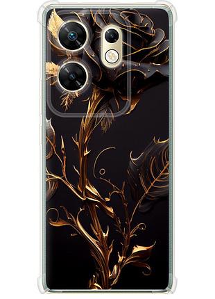 Чохол силіконовий протиударний с посиленими кутами на телефон infinix zero 30 4g троянда 3 "5552sp-3413-58250"
