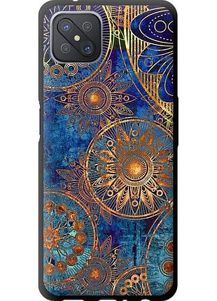 Чехол tpu на телефон oppo a92s золотой узор "678b-1926-58250"