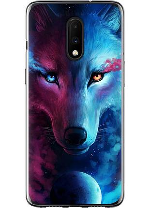 Чохол силіконовий на телефон oneplus 7 арт-вовк "3999u-1740-58250"
