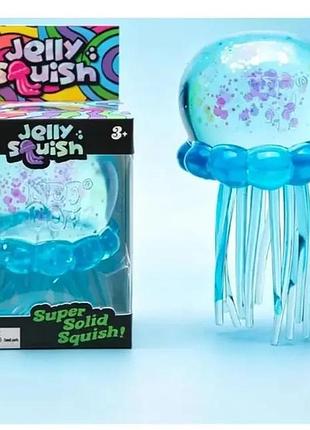Игрушка антистресс"медуза" needoh elly squish glow 10см