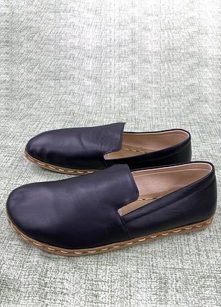 Мужские кожаные лоферы atlantis slip-on - 42,5 - 27 см