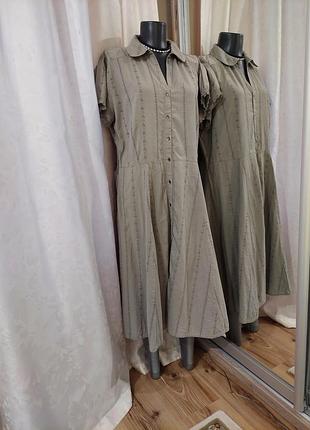 Котонове на ґудзиках плаття 👗 прошва
