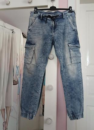 Джинсы джоггеры чел. denim