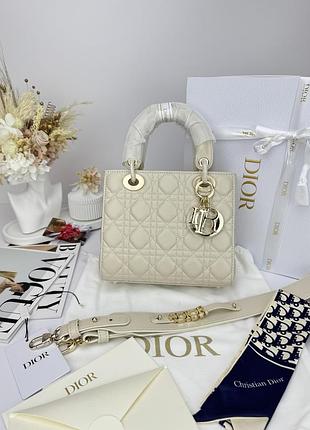 Dior lady beige gold