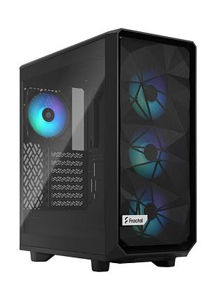Комп’ютерний корпус miditower fractal meshify2 compact lite rgb black, tg, без блока живлення
