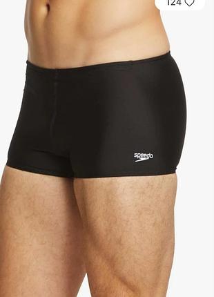 Брендовые мужские плавки-шорты speedo valmilton aquashort черного цвета