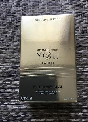 Парфумована вода stronger with you leather 100 мл emporio armani