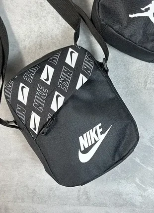 Борсетка спорт nike, мессенджер мужской, сумка через плечо найк 2