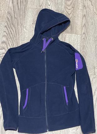 Худі berghaus жіноче флісове на блискавці з капюшоном