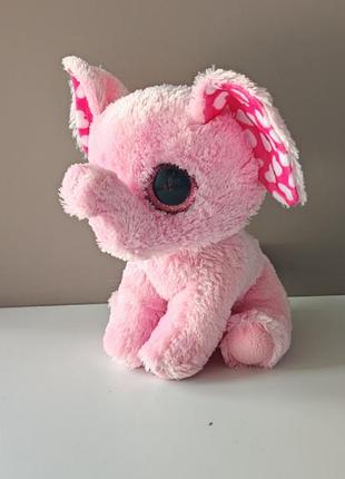 Rare -ty beanie boos ~sugar~ the pink valentine's elephant, слоник розовый от ty