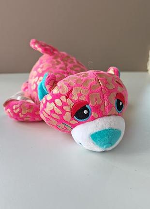 Cutetitos popcorn hot pink leopard plush cutetitos carnivalitos scented wrap, плюшевая игрушка- cutetitos carnivalitos — ярко-розовый леопард