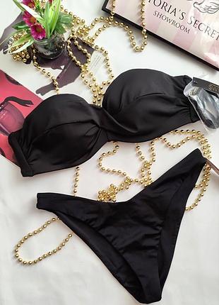 Базовый гладкий бюстгальтер бандо victoria’s secret bandeau bando xs s m l xl