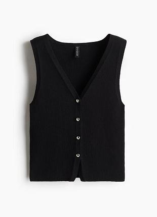 S - м h&m жилет жилетка светр безрукавка з ґудзиками спереду