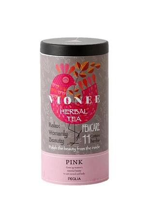 Vionee herbal tea pink травяной чай для беременных / до и после родов, 14 пакетиков