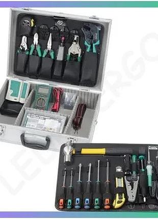 Набор инструментов pro'skit pk-4302bm для обслуживания сетей универсальный комплект для ремонта электроники