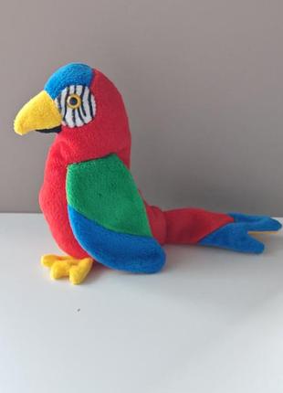 1998 ty jabber the parrot  bird beanie baby retired - rare collector item!