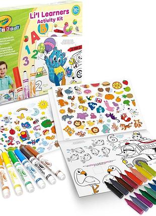 Набір для творчості crayola mini kids li'l learners activity kit – комплект для малювання та розвитку дітей від 3 років