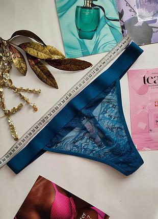 Victoria's secret m l 40 38 ажурні стрінги  pink