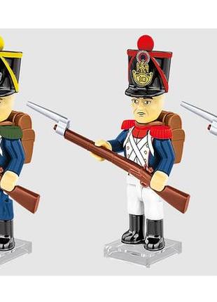 Конструктор cobi napoleonic wars french soldias 20090 – французские солдаты, 41 деталь, 3 фигурки