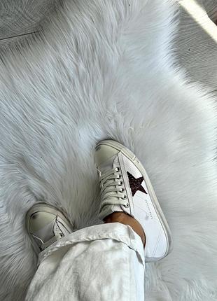 Golden goose кеди білі шкіряні зірка