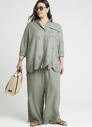 Костюм с добавлением льна river island p xl- xxl, состояние отличный