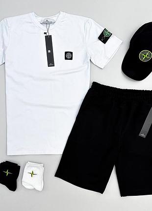 Набор футболка шорты кепка 2 пары носки stone island разраж sale