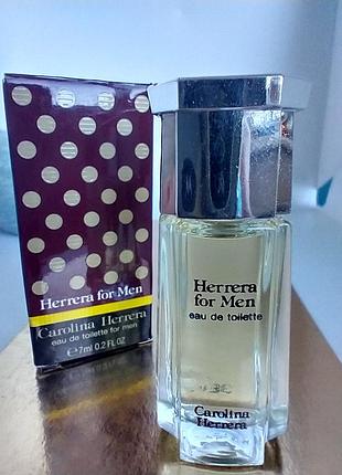 Carolina herrera herrera for men миниатюра 7 мл винтаж