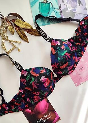 Бюстгальтер зі стразами victoria's secret 80c 36c push up