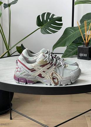 😍 кросівки жіночі asics gel-kahana 8 grey burgundy