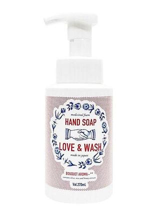Pelican medicated foaming hand soap love & wash антибактеріальне мило-пінка для рук, 270 мл