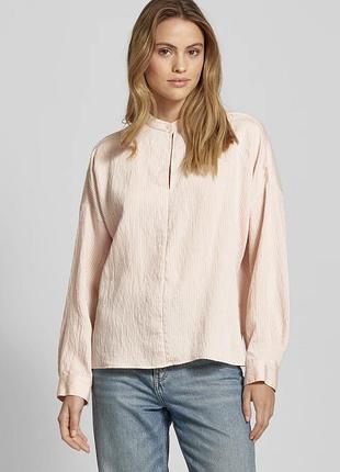 Нова.рубашка в полоску marc o’polo marc loose fit blouse shirt stripe pattern dusty pink из свежих коллекций
