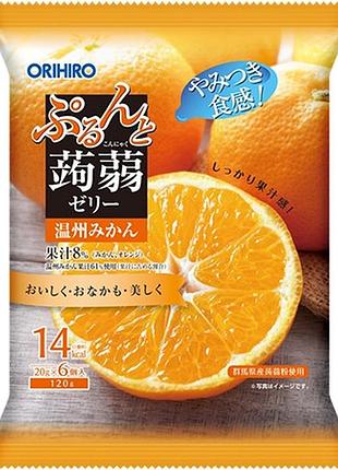 Orihiro purunto konjac jelly низькокалорійне конняку-желе (мандарин), 120 г