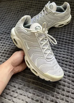 Nike air max plus (44.5-45) 29см мужские кроссовки белые оригинал макс