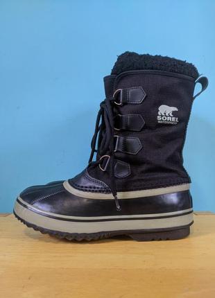 Ботинки сапоги резиновые непромокаемые зимние снегоходы sorel 1964 pac nylon, waterproof