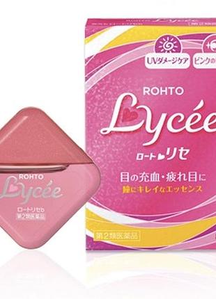Rohto lycee увлажняющие капли с витаминами b6, b12 и цинком 8 мл