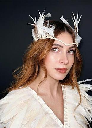 Тиара с перьями элария унисекс