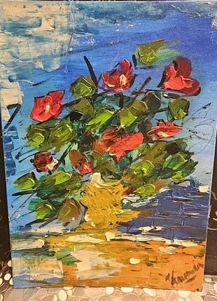 Картина. ,цветы,