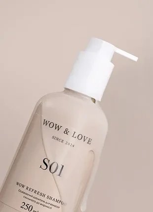 Освежающий шампунь для волос склонных к жирности s01 wow &amp; love 250ml