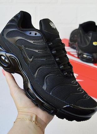Nike air max tn plus black – стильные черные кроссовки с амортизацией air размер 41/26см 45